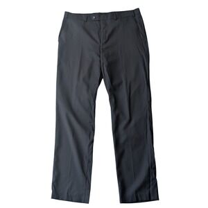 Lauren Ralph Lauren Mens Black‎ Dress Pants Flat Front Trousers 38x30